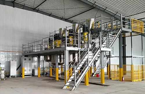 Ligne de production compl&egrave;te de peinture industrielle &agrave; base d&rsquo;eau